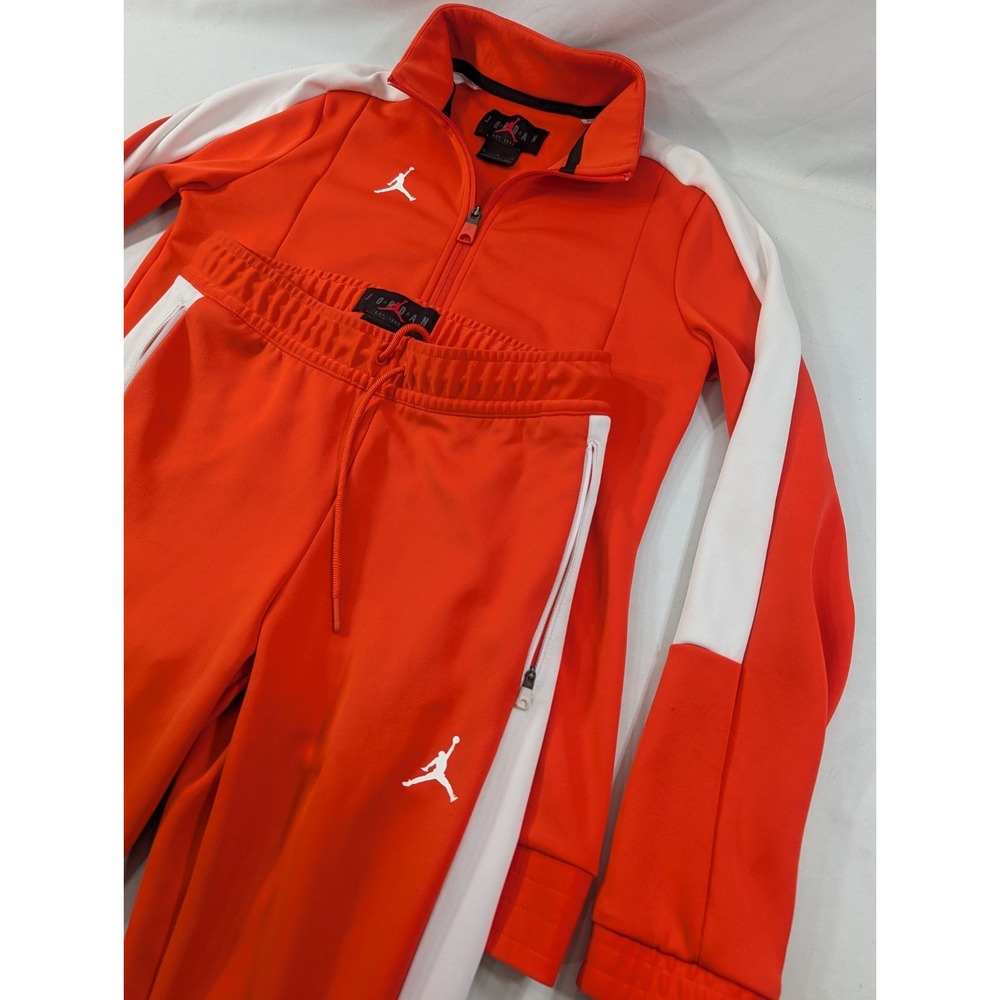 NIKE Air Jordan Warm Up Jump Suit. Women's - Size Medium Top XS Bottoms Orange